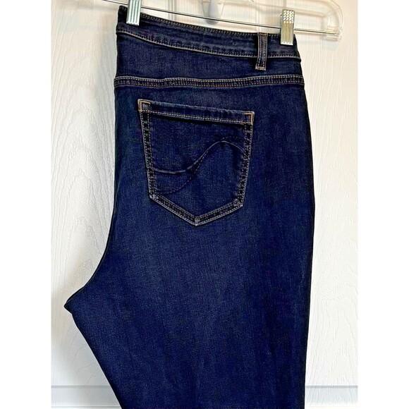 Lane Bryant GENIUS FIT Skinny Ankle Jeans, Size 18 (39x31) Dark Wash, Exc. Cond. - Picture 11 of 15
